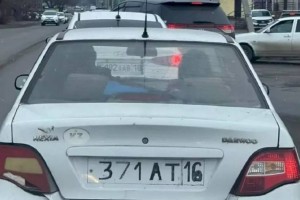 
                    Житель Семея разъезжал на автомобиле с нарисованными госномерами
                