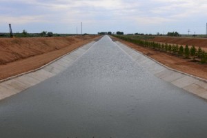 
                    Облицовку 50% оросительных каналов  намерены произвести в Казахстане
                