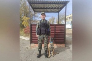 Кинолог-гвардеец задержал мужчину с наркотиками в Жезказгане