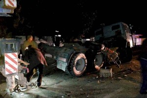 
                    В Жетысуской области пьяный водитель Камаза переехал две легковые машины
                