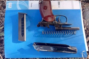
                    Найден очередной тайник с оружием, похищенным во время январских событий
                