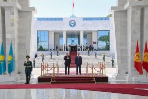
                    В Бишкеке прошла церемония официальной встречи Президента Казахстана
                