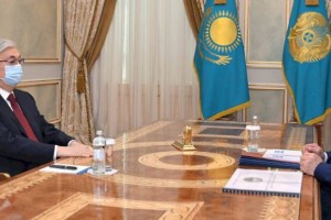 
                    Глава государства принял председателя КНБ Ермека Сагимбаева
                