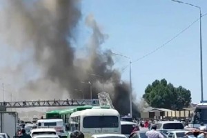 
                    На рынке «Алтын Орда» близ Алматы ликвидирован крупный пожар
                