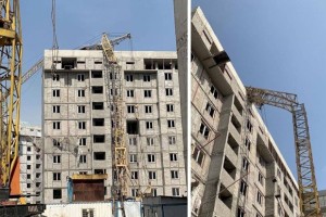 
                    В ДЧС Алматы рассказали подробности падения башенного крана
                