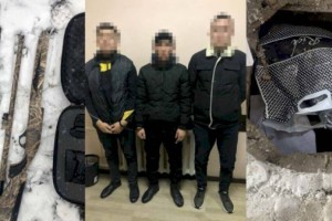
                    Задержаны трое участников ограбления оружейного магазина в Алматы
                