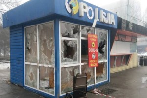 Как выглядят здания полиции Алматы после атак террористов