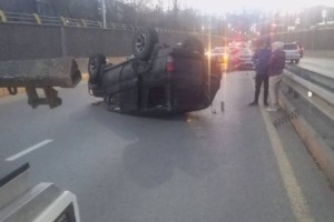 
                    Появилось видео первой в новом году крупной аварии в Алматы
                