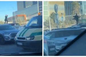 Полиция Алматы наказала одного из участников видео с человеком на крыше авто