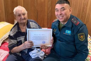 101-й год отметил ветеран войны из Алматы