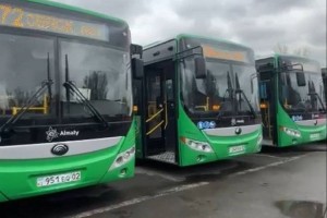 30 новых автобусов вышли на маршруты в Алматы