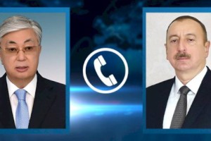 Касым-Жомарт Токаев поздравил Президента Азербайджана с днем рождения