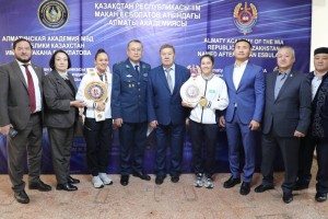 Известные алматинские спортсмены встретились с будущими полицейскими