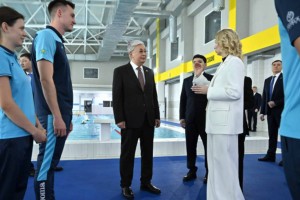
                    Президенту Токаеву показали спортивный центр QazSwimAcademy
                