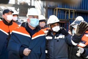 Глава МИИР РК ознакомился с работой АО «АрселорМиттал Темиртау»