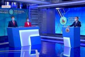 
                    Аким Наурызбайского района провел отчетную встречу с населением
                