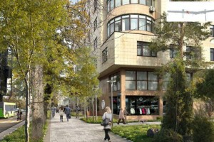 На проспекте Достык в Алматы создают современное пешеходное пространство