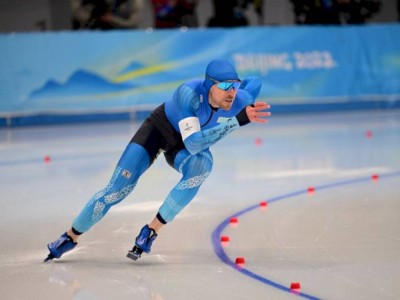 
                    Казахстанский конькобежец выступил на Олимпийских играх в Пекине
                