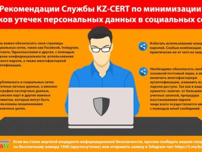 
                    Рекомендации по уменьшению рисков утечек персональных данных в социальных сетях
                
