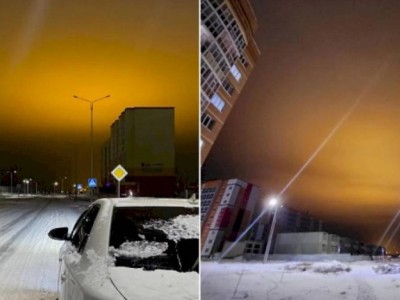 
                    Необычное свечение было замечено в небе над Уральском
                