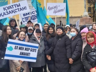 
                    В Алматы прошел митинг в поддержку Нового Казахстана и реформ Президента
                