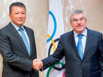 
                    Тимур Кулибаев поздравил главу МОК Томаса Баха
                