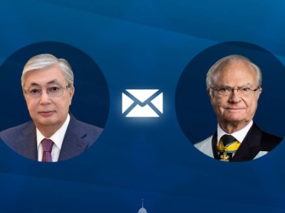 
                    Токаев направил поздравительную телеграмму Королю Швеции
                