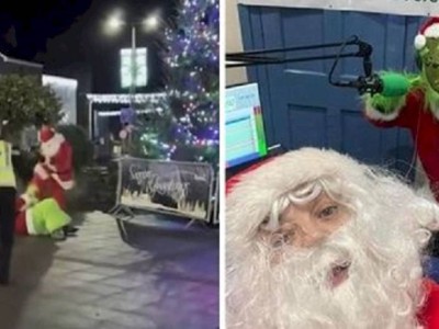 
                    Задержание Санта Клауса, подравшегося на улице с Гринчем, рассмешило прохожих
                