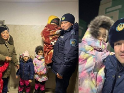 
                    Бабушке с четырьмя внуками во время землетрясения в Алматы помогла полиция
                