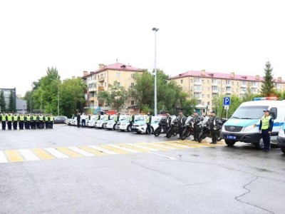 
                    Автопарк полиции пополнился новой техникой в Карагандинской области
                