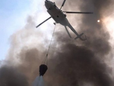 
                    К тушению пожара в Жамбылской области привлекли вертолет МЧС
                