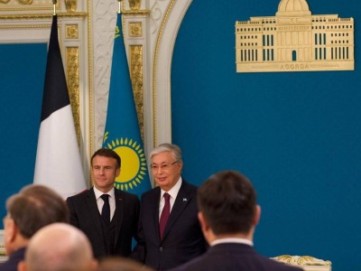 
                    Макрон написал пост о Казахстане
                