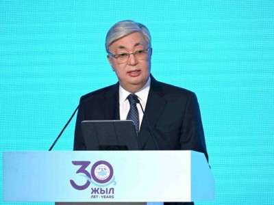 
                    Президент принял участие в торжественном мероприятии, посвященном 30-летию компании «Тенгизшевройл»
                