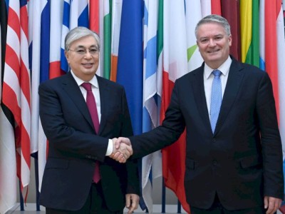 
                    Президент провел встречу с Генеральным секретарем ОЭСР Матиасом Корманом
                