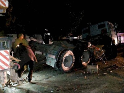 
                    В Жетысуской области пьяный водитель Камаза переехал две легковые машины
                