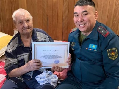 
                    101-й год отметил ветеран войны из Алматы
                
