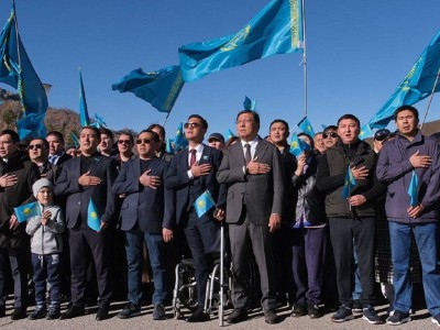 
                    Масштабная патриотическая акция прошла на «Медеу» в честь Дня Республики
                