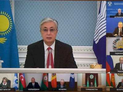 
                    Токаев принял участие в заседании Совета глав государств СНГ
                