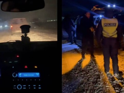 
                    Полицейские оказали помощь таксисту на трассе в Павлодарской области  
                