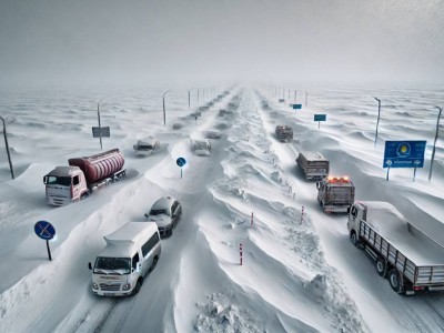 
                    Снег, метель: в пяти областях Казахстана закрыто движение
                