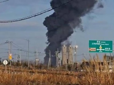 
                    Пассажирский самолет разбился в Южной Корее
                