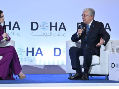 
                    Токаев принял участие в панельной сессии конференции Doha Forum
                
