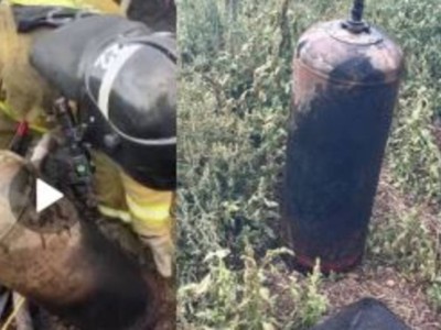 
                    50-литровый газовый баллон вытащил из огня пожарный в Актобе
                