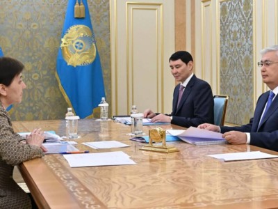 
                    Токаев принял Тамару Дуйсенову 
                