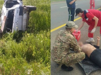 
                    Пострадавшим в ДТП помогли бойцы акмолинского СОБР
                
