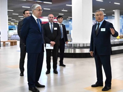 
                    Токаев лично осмотрел новый международный терминал аэропорта Алматы
                