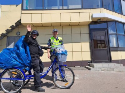 
                    Мексиканский велопутешественник поблагодарил полицейских СКО
                