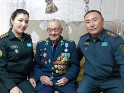 
                    101-й день рождения отметил ветеран войны в Алматы
                
