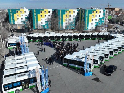 
                    70 новых автобусов доставили в Кызылорду
                
