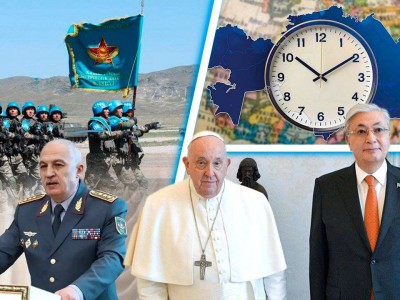 
                    Встреча Токаева с Папой Римским, единый часовой пояс в РК, обращение министра обороны к Парламенту –  итоги дня
                